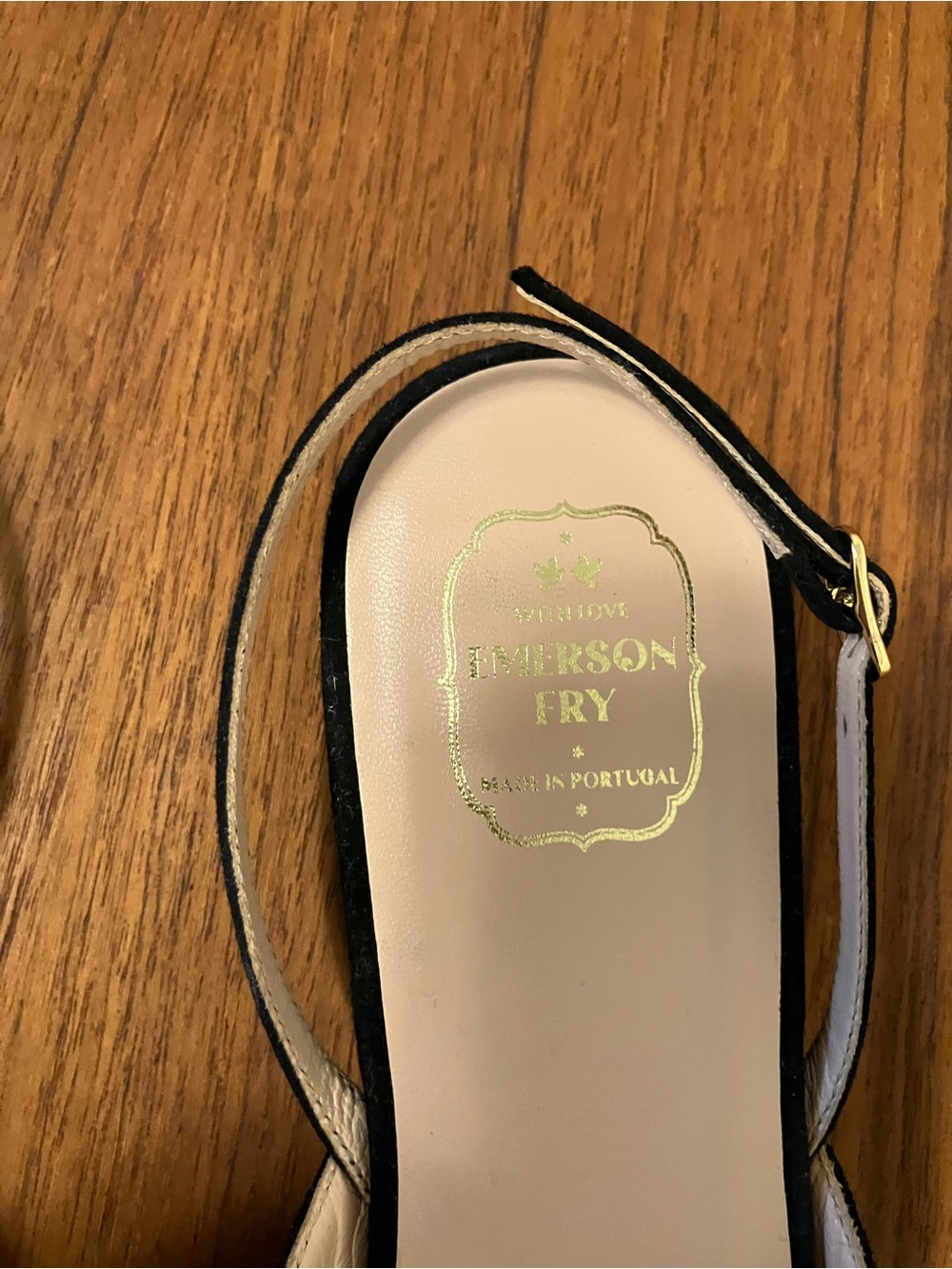 Emerson Fry Slingback Flats Black Suede, size 39 - Picture 7 of 10